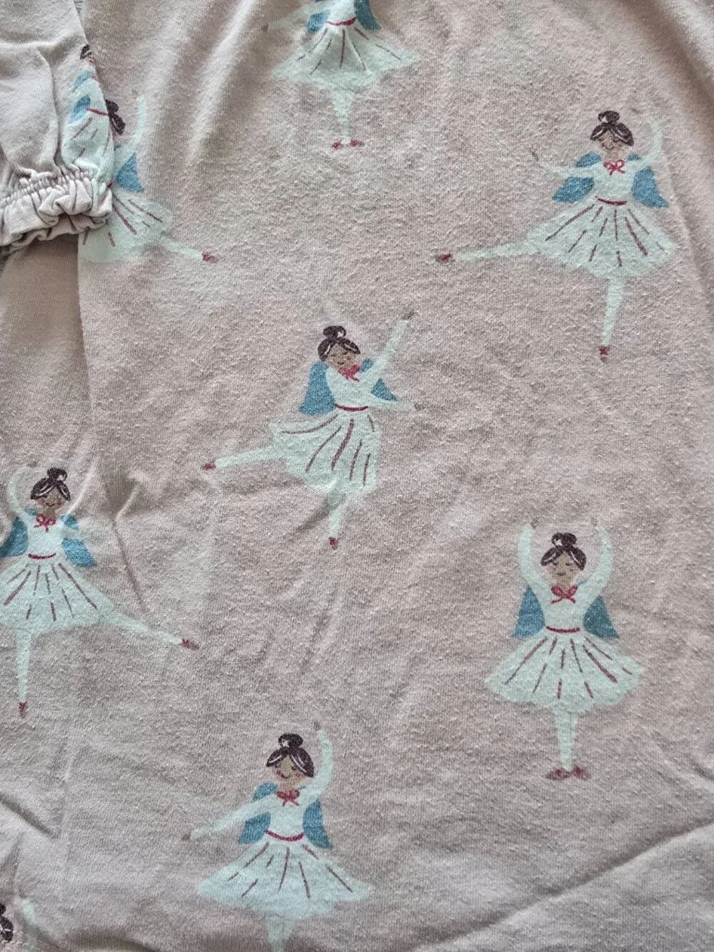 2-3Y Girls Mini Boden Long Sleeve Nightgown Bundle (Winter Village and Ballerina